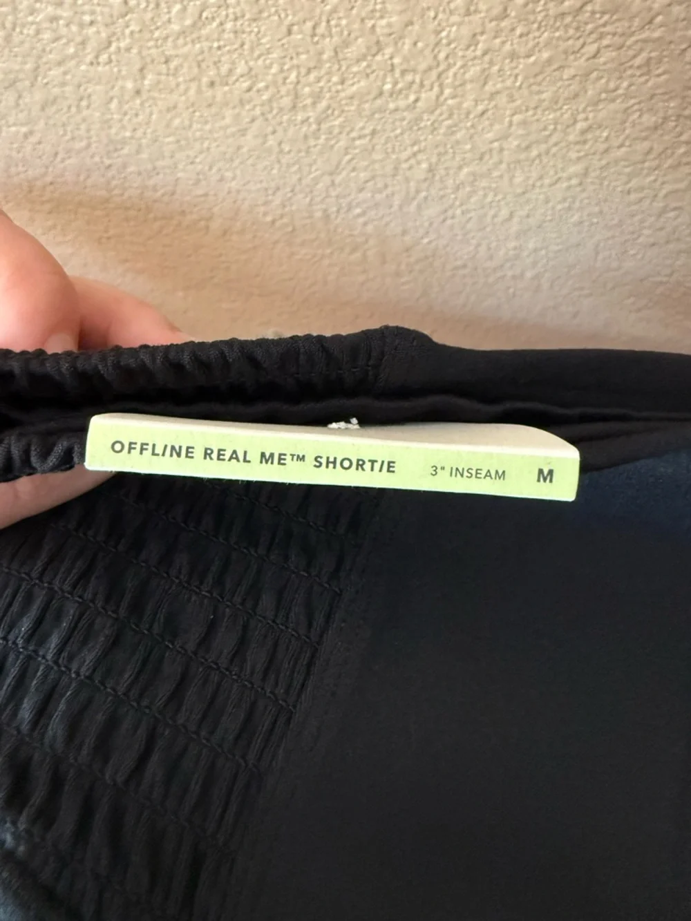 Aerie Offline Real Me High-Waist Black Women’s Athletic Shorts - Picture 4 of 6